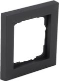 Gira E2 Afdekraam - Inbouw - 1-voudig - Zwart