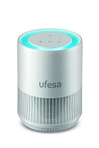 UFESA PF5500 Fresh Air, luchtreiniger, ideaal voor kamers tot 60 m2, verwijdert tot 99,9% van de virussen en bacteriën, fluisterstil (30 db), HEPA 13-filter