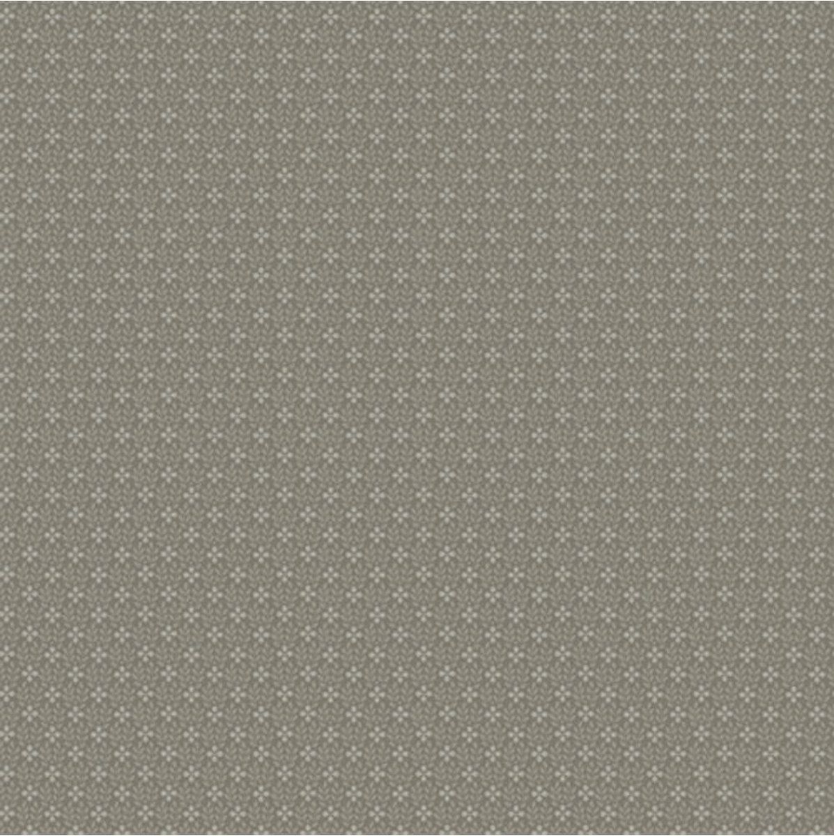 Dutch Wallcoverings Annuell kleine bloem grijs 11010