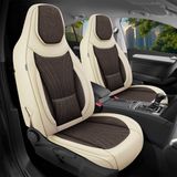 Bremer Sitzbezüge GmbH Autostoelhoezen voor Opel Agila Bj 2008-14 – Stoelhoezen voor bestuurder en passagier in Beige/Bruin