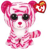 TY 36180 Asia Tiger pluche, roze, 18 cm