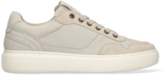 Manfield Heren Off White nubuck sneakers Maat 47