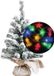 Everlands Out Of The Blue Kg Mini kerstboompje besneeuwd - 45 cm - incl. ruimte thema lichtsnoer 165 cm - kunststof