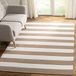 SAFAVIEH Montauk Collection Zand en Ivoor Laagpolig Tapijt - 91 x 152 cm