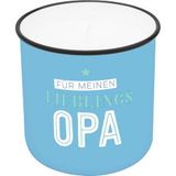 GRUSS & CO Kaars in beker motief "Opa"