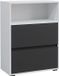 Vicco Maltin Meuble de salle de bain – 60,2 x 78 cm avec deux grands tiroirs Blanc