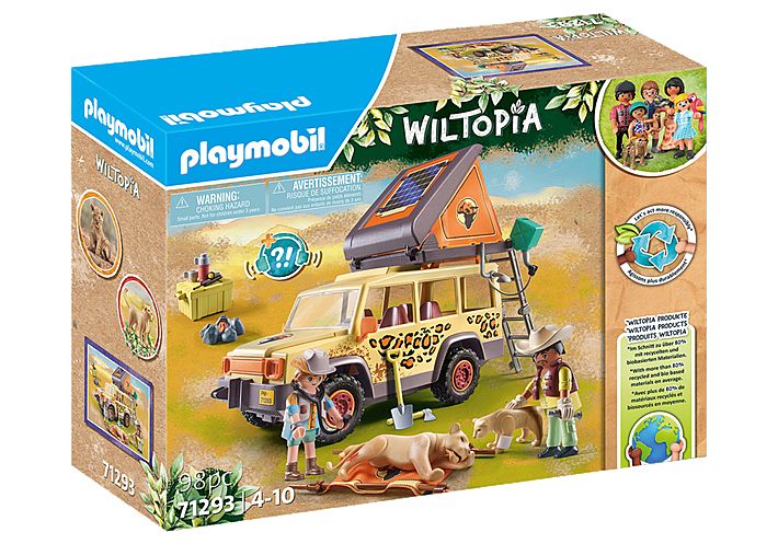 PLAYMOBIL Wiltopia - Met de terreinwagen bij de leeuwen - 71293