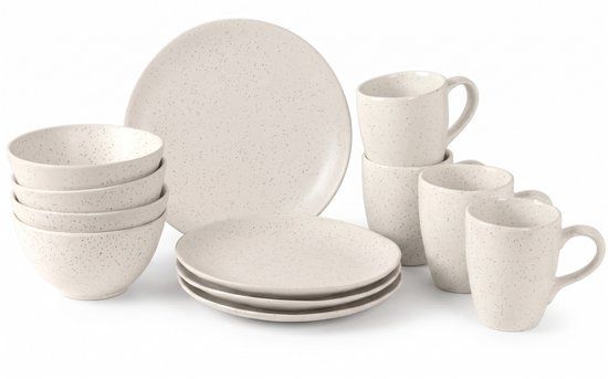 Broste Copenhagen Ontbijtset Nordic Vanilla 12-delig / 4 personen