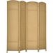 Paravent intérieur en bois 4 panneaux 160 x 170 cm séparateur de pièce pliable pour salon, chambre à coucher, naturel