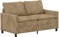 vidaXL Bank Taupe 156 x 81 x 87,5 cm Polyester