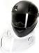 CMX Casque intégral Blacky, noir mat, avec visière de rechange transparente, ensemble modèle L