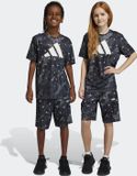 adidas Performance Train Essentials Seasonal AEROREADY Allover Print Regular-Fit Short - Kinderen - Grijs - 164