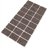 Adsamm WFP-30-SA-BR-2535-24-1 24 x wol-viltglijder, bruin, 25 x 35 mm