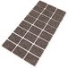Adsamm WFP-30-SA-BR-2535-24-1 24 x wol-viltglijder, bruin, 25 x 35 mm