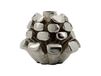 House Doctor Bougeoir Pomme de pin Ø7,5 cm Argent antique