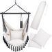 Detex Hangstoel Bohemian – Incl. Fleshouder 2 Kussens XL - Crème