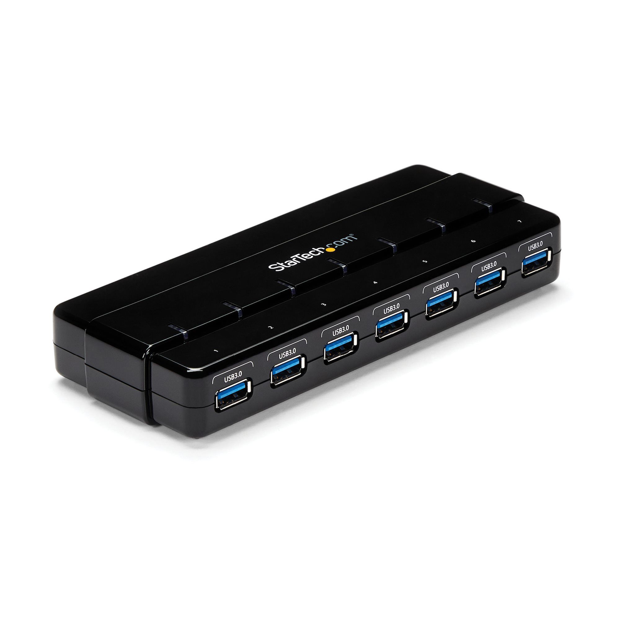 StarTech.com 7-poorts USB 3.0-hub desktop - Zwart