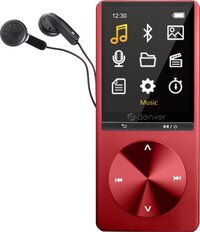 Denver MP3 / MP4 Speler - Bluetooth - USB - Shuffle - SD kaart tot 128GB - Incl. Oordopjes - Voice recorder - Dicatafoon - MP1820 - Rood