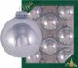 Krebs boules de Noël - 8x pc - hawaii bleu - D7 cm - verre - brillant - décoration de Noël de luxe