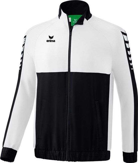 Erima Six Wings Presentatiejack Heren - Zwart / Wit - Maat L