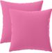 vidaXL - Coussin - Rose - Polyester - 2 pièces