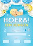 Bellatio Decorations Mega poster Hoera een jongen!