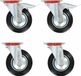 vidaXL Zwenkwielen 4 stuks 160 mm