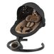 COIL Berceau, Chaise bébé électrique, Chaise bébé multifonctionnelle, 5 positions de balancement, Bluetooth, musique, Harnais de sécurité 5 points, Application Tuya, noir/or