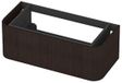 INK - Meuble bas arrondi placage 1 tiroir fermeture douce pour poignées - 1000x450x350 mm - Placage foncé