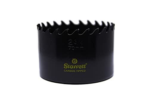 Starrett Carbide Tipped Hole Saw 2-3/4" (70MM) - 1 Pack