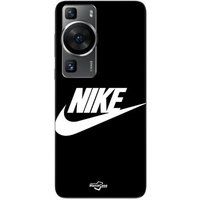 Maniacase Beschermhoes Huawei P60 Pro nike logo blanc front noir