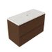 Saniclass Holz Pure Badkamermeubelset - 100x45x63cm - Mat Walnut Pure
