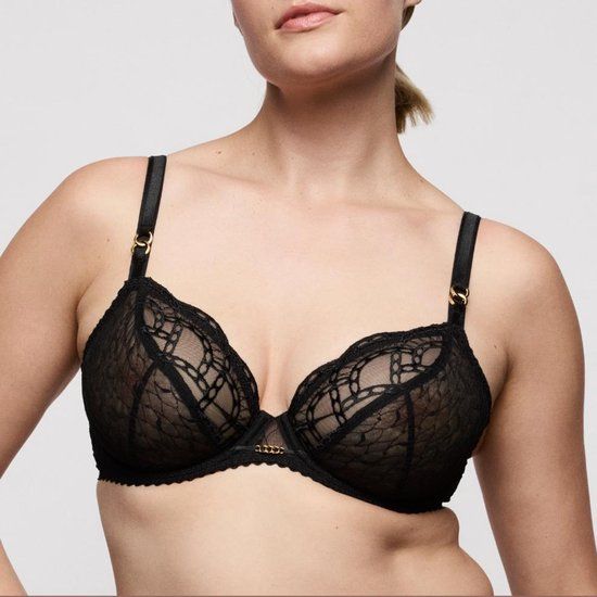 PrimaDonna Naica Plunge Bh 0163594 Zwart - maat EU 90D / FR 105D