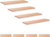 vidaXL Trapmatten 8 stuks Naturel 100 x 30 x 2 cm Massief beukenhout