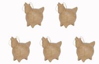 Décopatch NO045Cpack - Lot de 5 licornes en papier mâché à décorer - 11,5x6x11 cm
