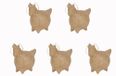 Décopatch NO045Cpack - Lot de 5 licornes en papier mâché à décorer - 11,5x6x11 cm
