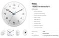 Mebus 13080 Zendgestuurde klok Zendergestuurd 30 cm Wit Slepend uurwerk (geluidsloos)