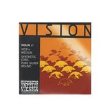 Thomastik Vision 1/8 D-snaar synthetische kern, puur zilver omwonden, medium
