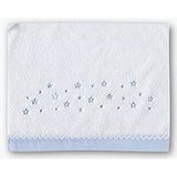 Pirulos Dot Stars microvezel beddengoed voor wieg, blauw