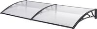 en.casa Mellerud Deurluifel 300x100 cm Transparant en Zwart