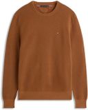 Tommy Hilfiger Essential Structure Trui - Katoen - Lange mouw - Bruin - XL