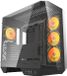 Darkflash DY470 boîtier d'ordinateur (noir) + 4 ventilateurs + support GPU