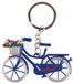 Matix Holland Sleutelhanger Fiets - Blauw met Tulpen - Souvenir