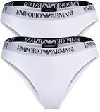 Emporio Armani Essential Cotton Slipje 2 Eenheden L Vrouw Wit/Wit