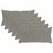 vidaXL Kussensloop 6 stuks Lichtgrijs 40 x 70 cm Nep Konijnenbont