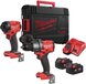 Milwaukee M18 FPP2A3-502X 18V Klopboormachine & Slagschroevendraaier Combiset (2x 5.0Ah) In HD Box