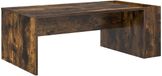 vidaXL Salontafel Gerookt eiken 95 x 50 x 34 cm Bewerkt hout