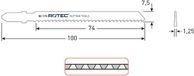 Rotec Decoupeerzaagblad DC170 / T101BF set 5 stuks