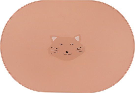 Trixie Silicone Placemat Mrs. Cat - Multi colour - Round