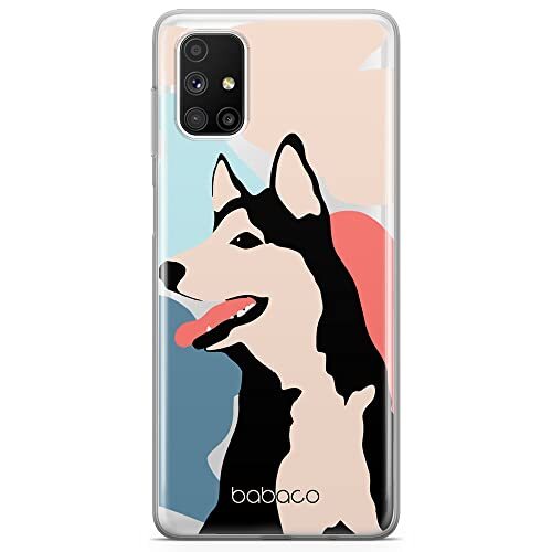 BABACO ERT GROUP mobiel telefoonhoesje voor Samsung M51 origineel en officieel erkend Babaco patroon Dogs 001 optimaal aangepast aan de vorm van de mobiele telefoon, gedeeltelijk bedrukt